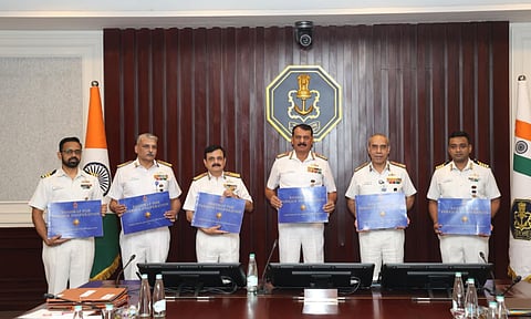 Indian Navy chief Admiral Dinesh K Tripathi (PTI)