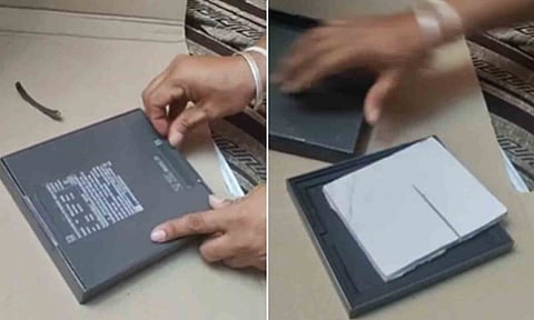 Bengaluru techie claims he got a tile instead of Rs 1.86 lakh smartphone, FIR registered