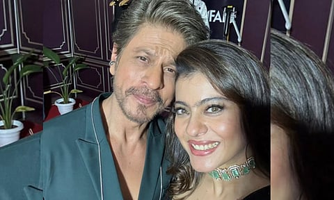 Kajol wishes&nbsp; Shah Rukh Khan as he turned 60