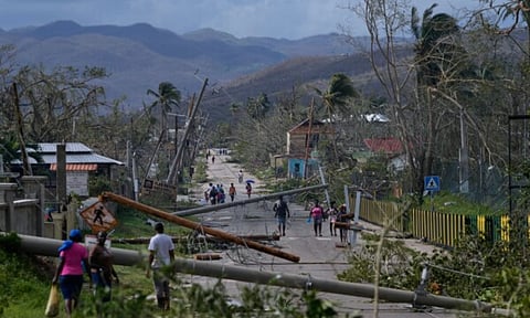 Visual of the damage caused by the hurricane (AP)&nbsp;