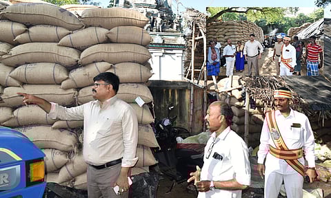 Tiruvarur District Collector V Mohanachandran inspecting a DPC&nbsp;
