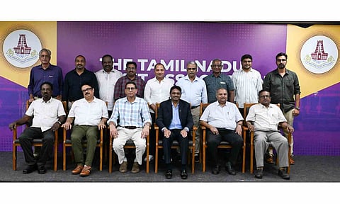 The new office bearers of the TNCA during the press conference&nbsp;
