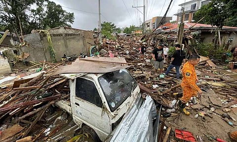 Aftermath of flooding caused by Typhoon Kalmaegi in Cebu city, central Philippines (AP)