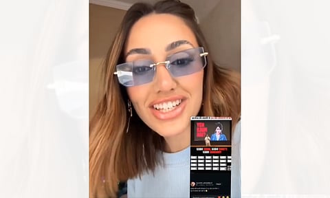 Brazilian model’s photo appeared multiple times in the voter list (Screengrab/X)