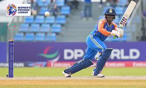 G Kamalini plays a shot during the Women's T20 World Cup