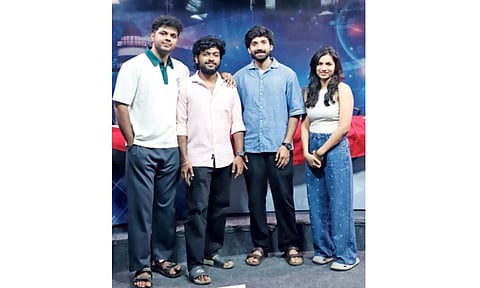 (L to R) Sarang Thiagu, Harshath Khan, Kishen Das and Sandhya Winfred.(Photo: Hemanathan M)