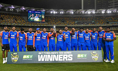 India clinches T20I series 2-1 against Australia as 5th T20I washed out