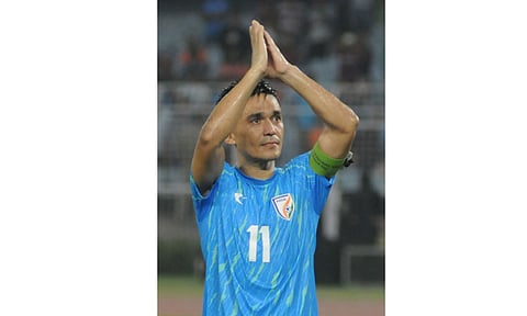 Indian football superstar Sunil Chhetri (Photo: IANS)