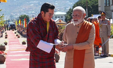 Modi in Bhutan Credit: (PM Modi X handle)