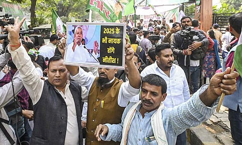 JD (U) supporters (PTI)&nbsp;