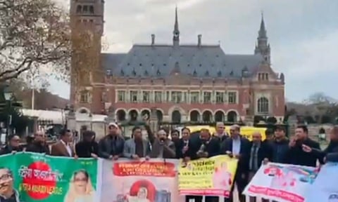 Bangladeshi expatriates form human chain (IANS)