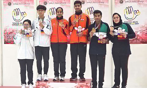 Abhinav, Pranjali win air pistol mixed team gold (Photo: Deaflympics)