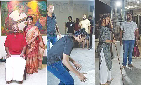 SBS Raman with Dharma; From the rehearsals of the play