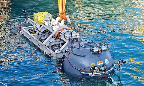 Matsya-6000 during harbour trial in Chennai