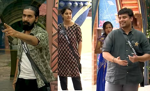 BB 9 tamil season 9 contestants Prajin, Sandra and Vikram