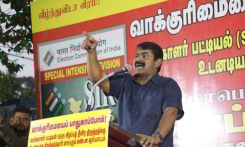 NTK chief coordinator Seeman (X)&nbsp;