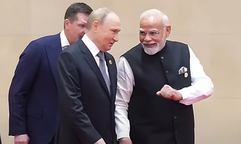 Vladimir Putin &amp; Narendra Modi (IANS)&nbsp;