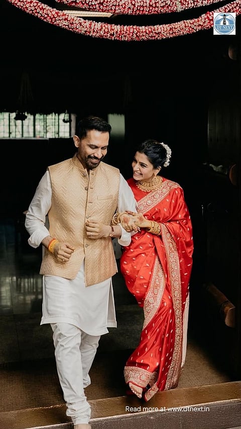 Actor Samantha marries filmmaker Raj Nidimoru at Isha Foundation