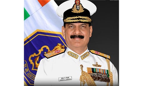 Navy Chief Admiral Dinesh K Tripathi (Photo: Instagram/ssbcrackofficial)