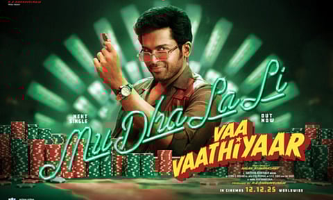 Lyrical video of 'MuDhaLaLi' from Karthi-starrer ‘Vaa Vaathiyaar’ released!
