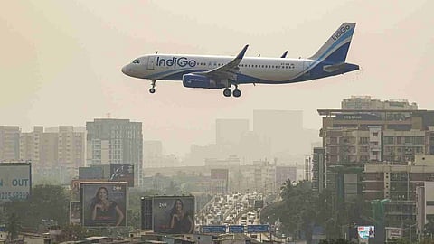 An IndiGo aircraft 