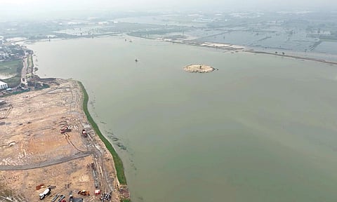 The 134.89-acre waterbody in Manali is being restored&nbsp;