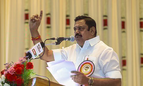 Edappadi K Palaniswami at the AIADMK executive committee and general council meeting on December 10 (Hemanathan M)&nbsp;