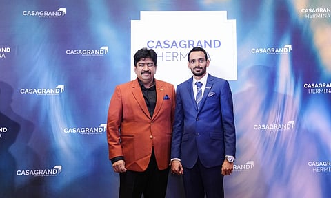 (L-R)  Mr Arun Founder Managing Director Casagrand and Mr Luthfullah K Director Dubai Casagrand