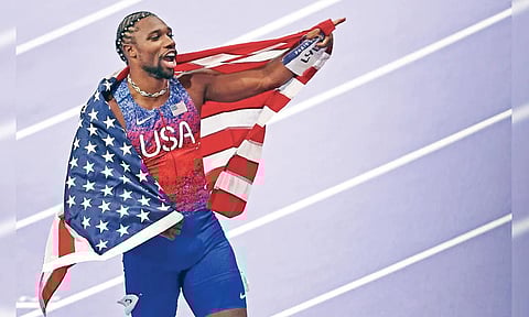 American sprinter Noah Lyles