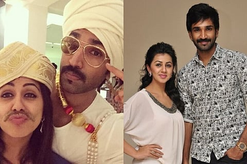 Nikki Galrani and Aadhi Pinisetty (Source: Twitter)