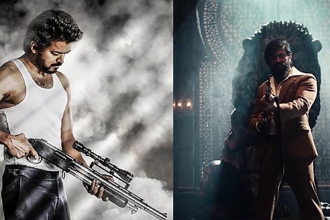 Still from 'Beast'; Still from 'KGF: Chapter 2'