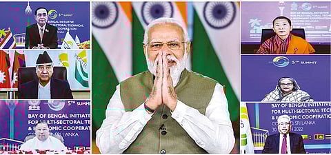 Modi attends the 5th BIMSTEC Summit, through a video conference, in New Delhi