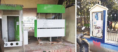 Poor maintenance and stench from the toilet are forcing public to avoid Murasoli Maran Park at Perambur