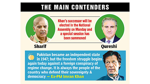 Sharif, Qureshi file nomination; new Pak PM to be elected today