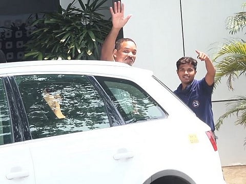 Will Smith in Mumbai on Saturday
