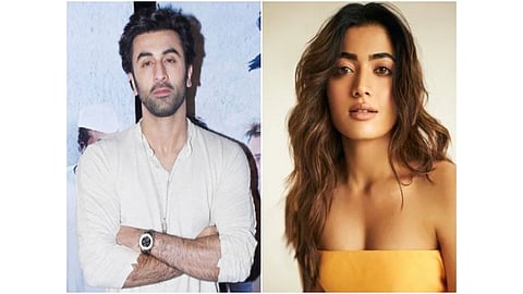 Ranbir Kapoor and Rashmika Mandanna (Source: ANI)
