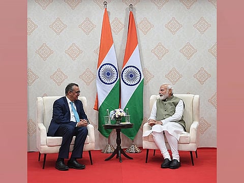 Prime Minister Narendra Modi holds talks with WHO Director-General Dr Tedros Ghebreyesus