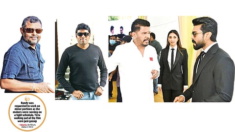 (L)Tirru, Rathnavelu, Shankar, Ram Charan and Kiara Advani
