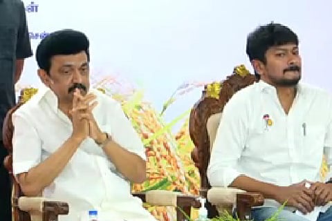 Chief Minister M K Stalin and Udhayanidhi Stalin