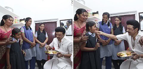 Chief Minister MK Stalin visited the house of Narikuravar student K Divya