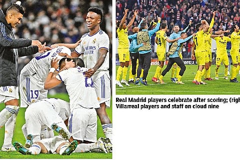 'Real estate' Real Madrid, Villarreal progress to Champions League semi-finals