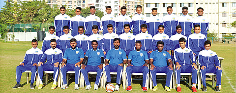 Chennaiyin FC reserve team players and support staff