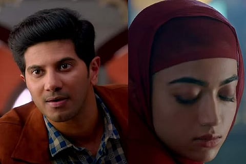 Dulquer Salmaan and Rashmika Mandanna