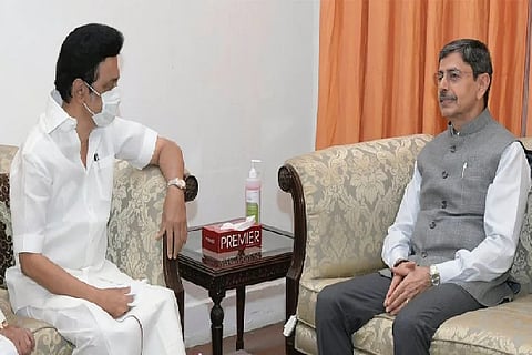Tamil Nadu Chief Minister M K Stalin and Governor R N Ravi