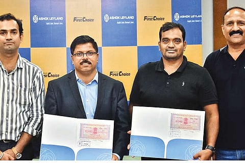 Key officials at the MoU signing event