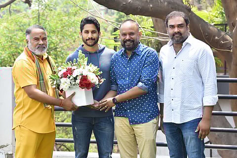 Director Venkat Prabhu with Naga Chaitanya