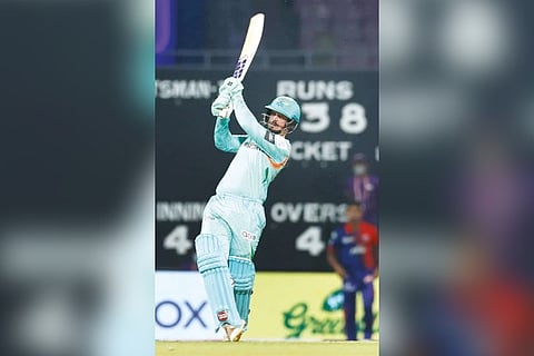 Lucknow opener Quinton de Kock laid the foundation with a 52-ball 80