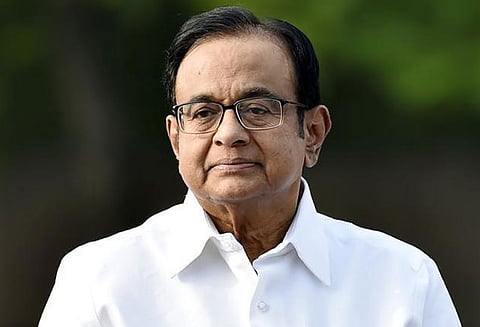 Former union finance minister P Chidambaram
