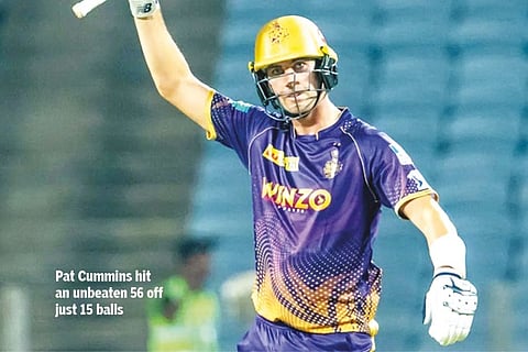 Australian smashes joint-fastest 50 as KKR crushes MI