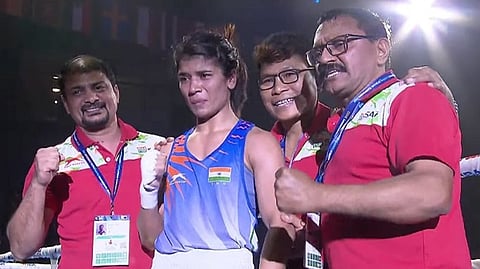 Indian boxer Nikhat Zareen